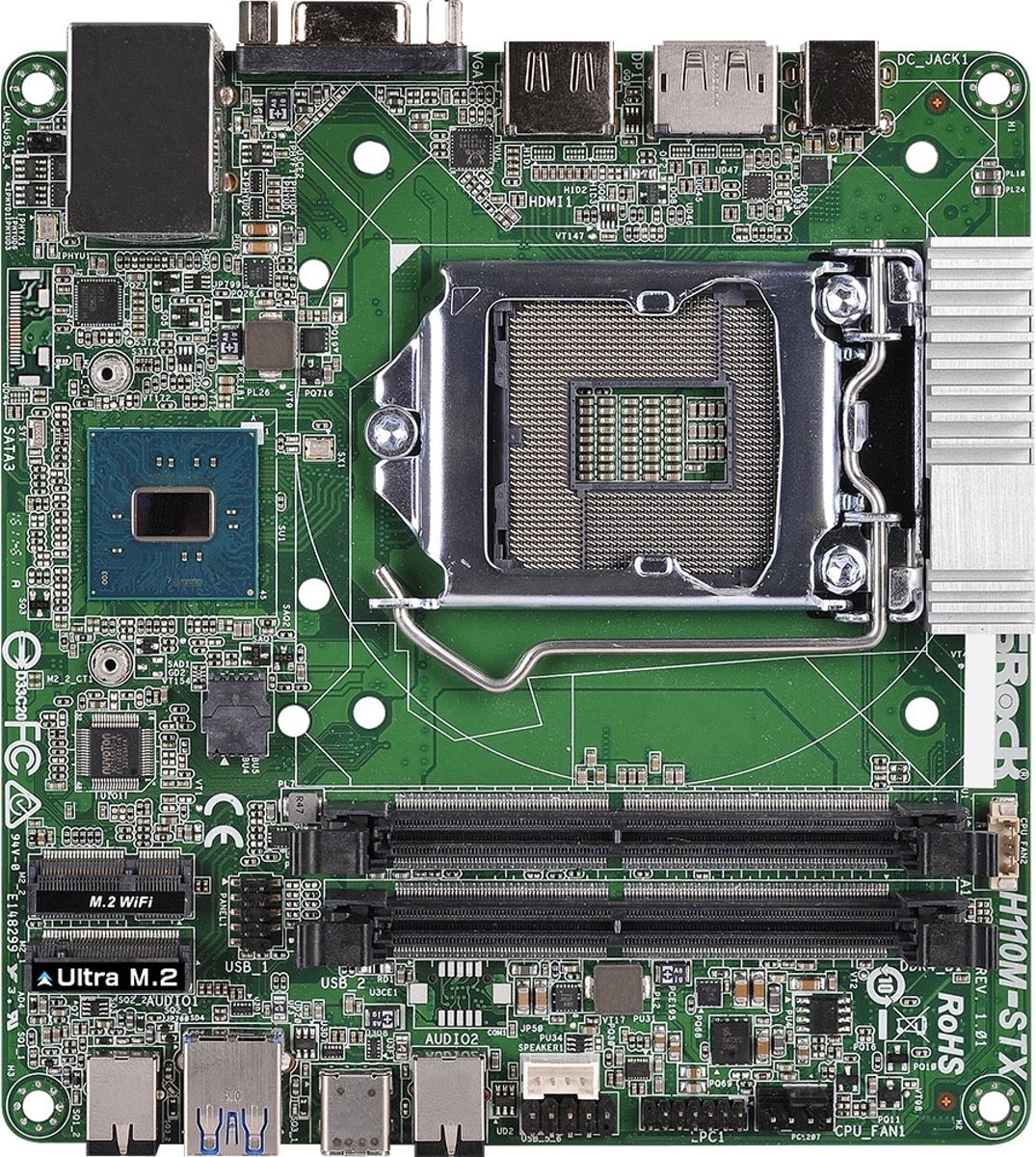 Asrock H110M-STX Intel H110 LGA 1151 (Socket H4) Mini-STX moederbord