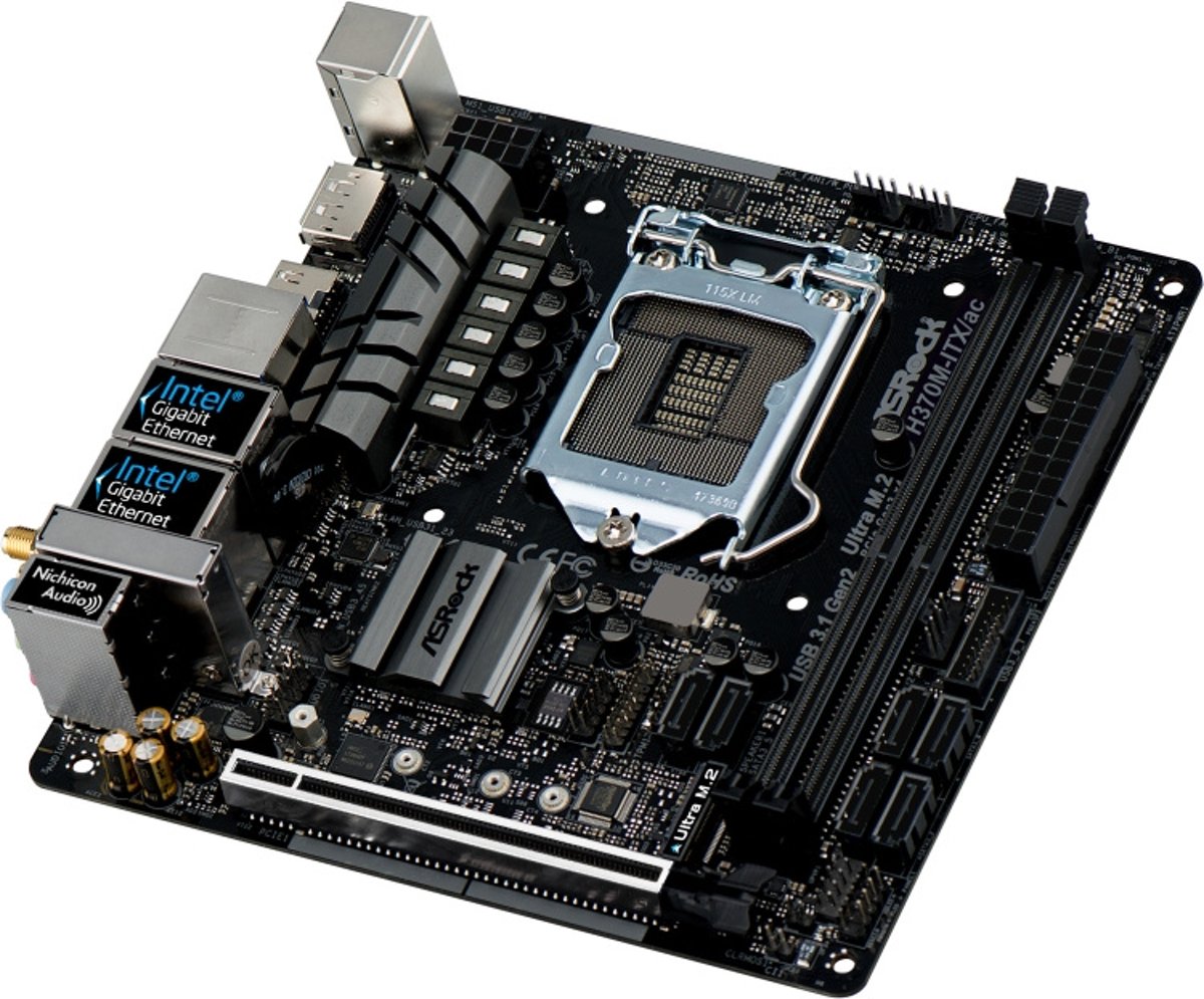 Asrock H370M-ITX/ac Moederbord