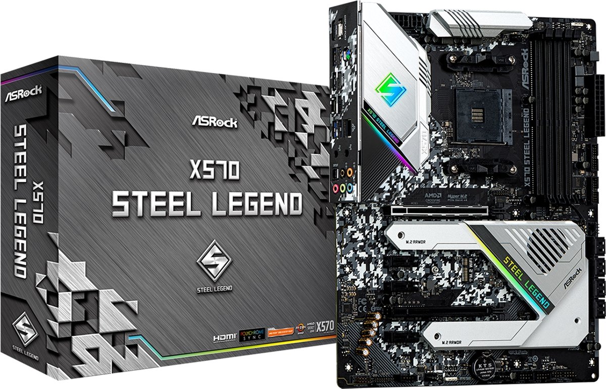 Asrock X570 Steel Legend moederbord Socket AM4 ATX AMD X570