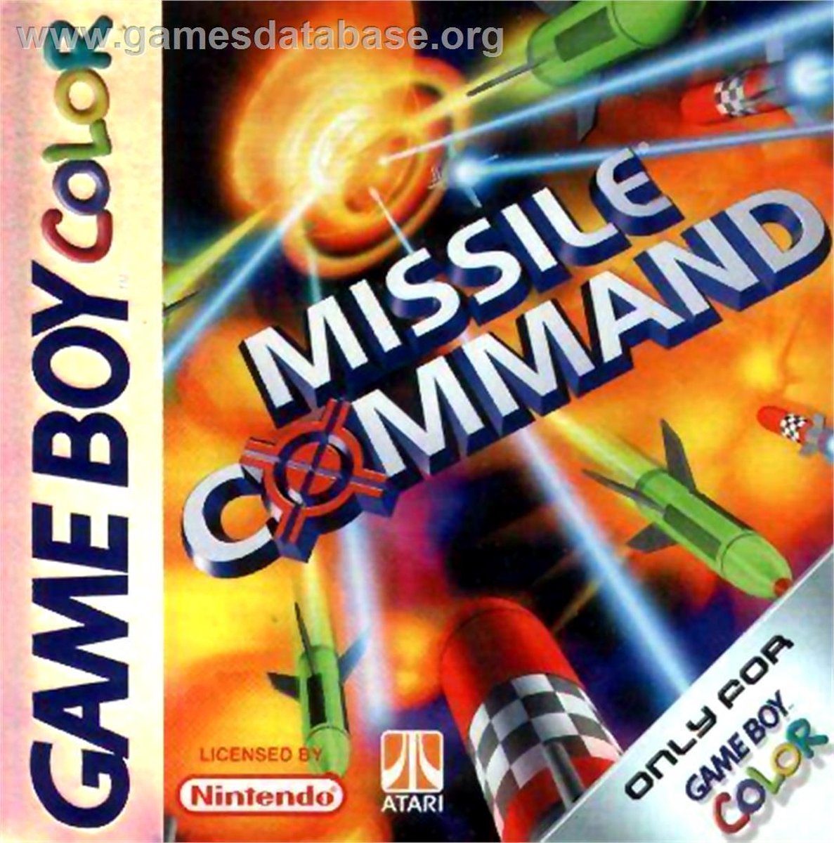 Missile Command, Nintendo Gameboy Color-(GBC)