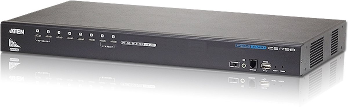 Aten CS1798 Rack-montage Zwart KVM-switch