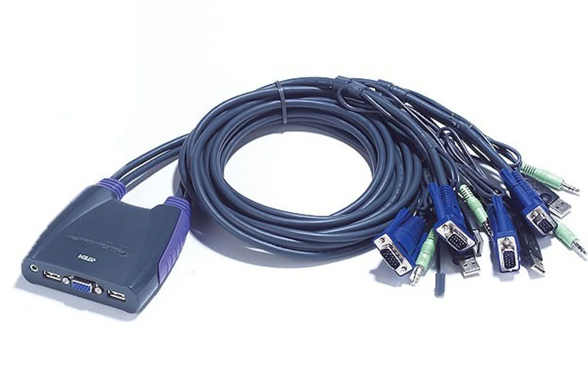 Aten CS64US Blauw KVM-switch