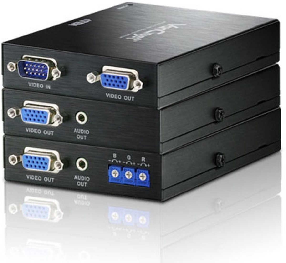 Aten VE170Q AV transmitter & receiver Zwart audio/video extender