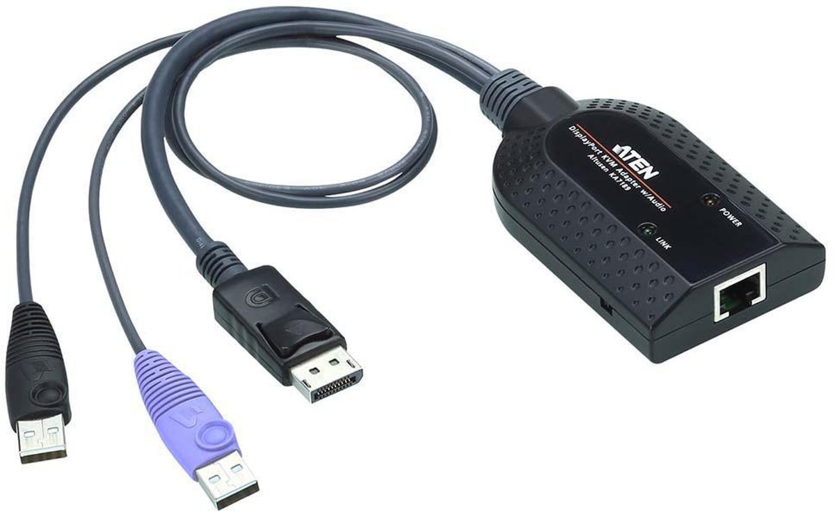 KVM Adapter Cable USB / DisplayPort 0.25 m