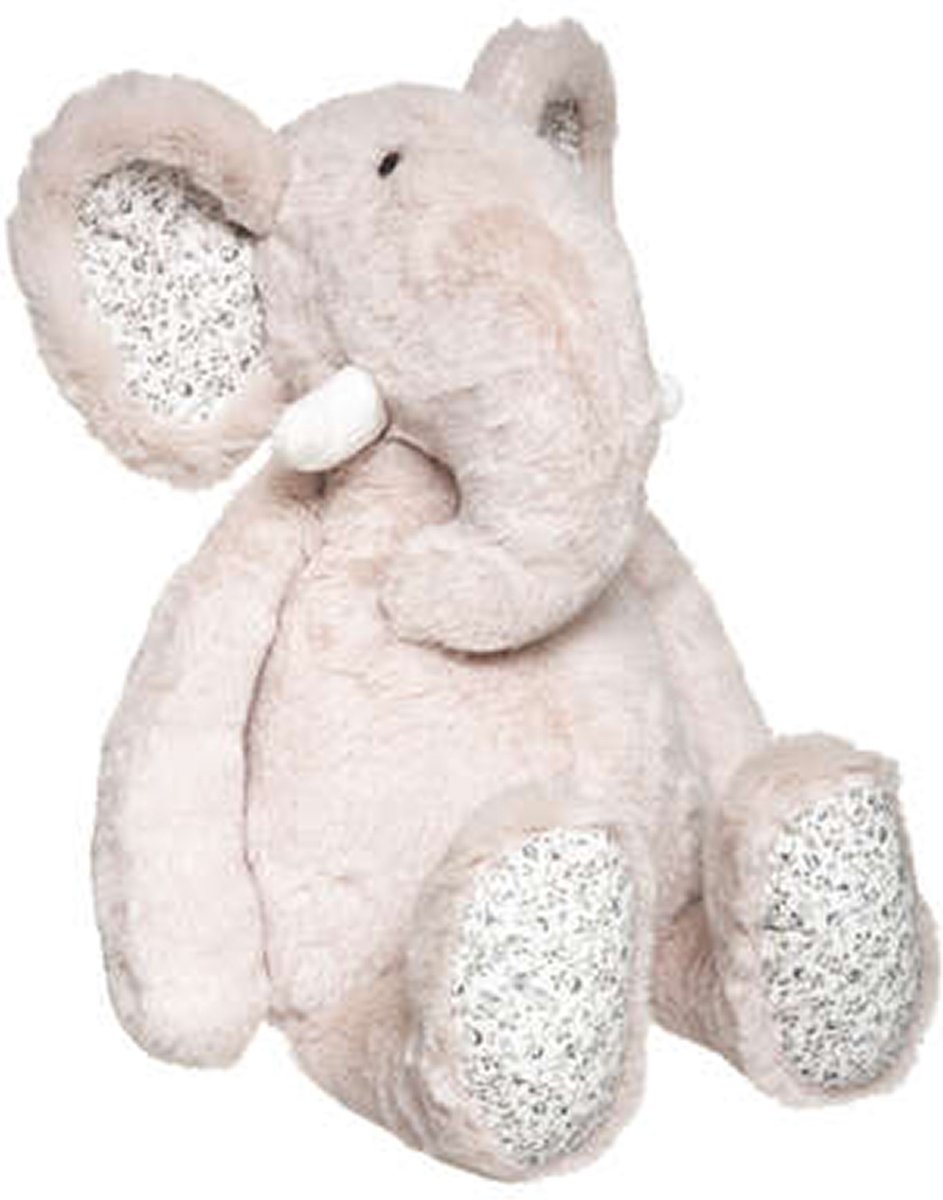 Atmosphera Knuffel Olifant - beige - pluche - 45 cm - knuffeldier