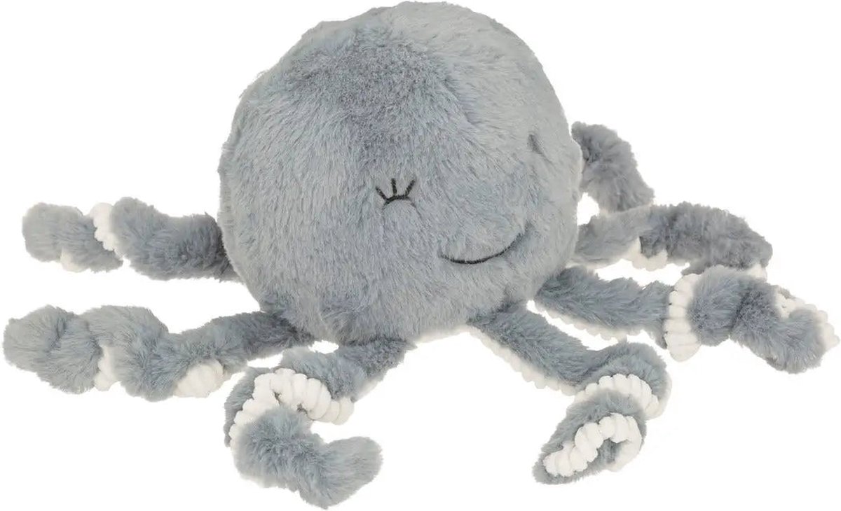 Atmosphera kids Knuffel octopus - Blauw - 16 x 22 cm