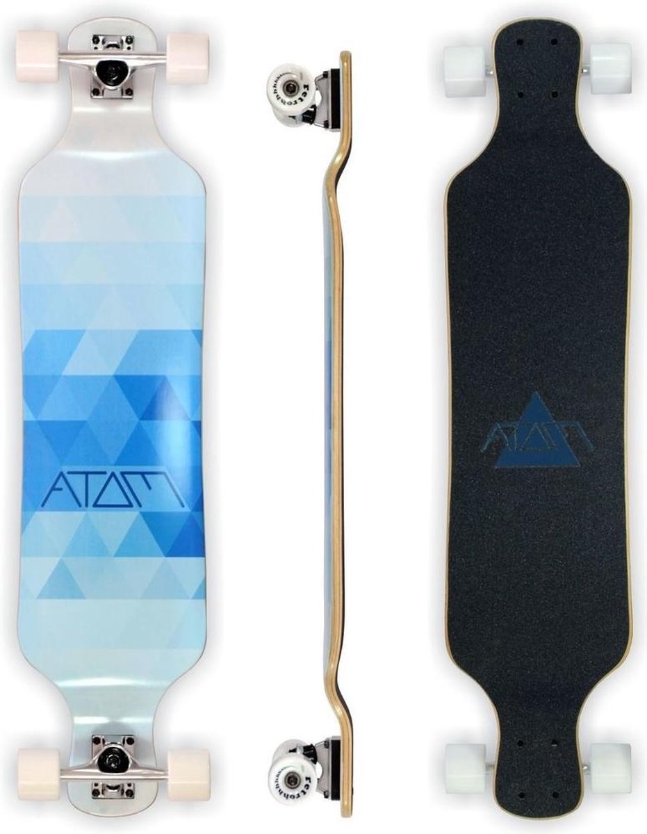   39 Blue Triangles - dropdeck  longboard