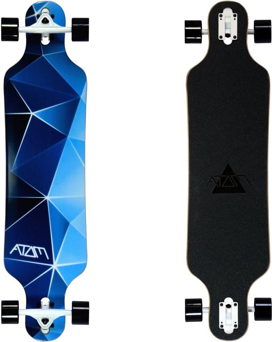   40 drop through longboard - Blue Geo