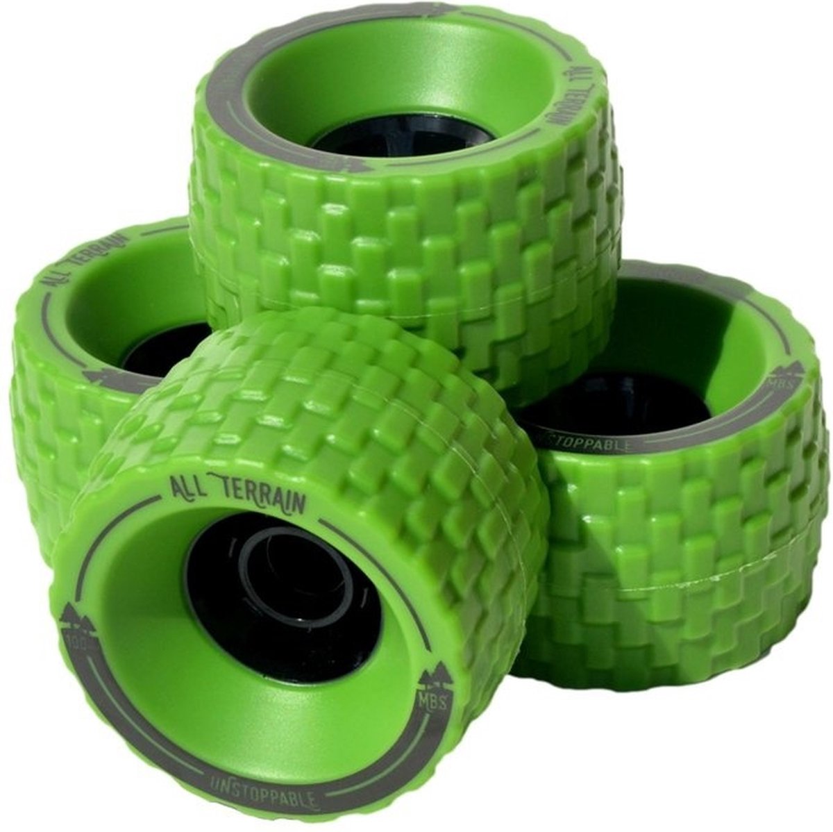 MBS all terrain wheels 100mm groen