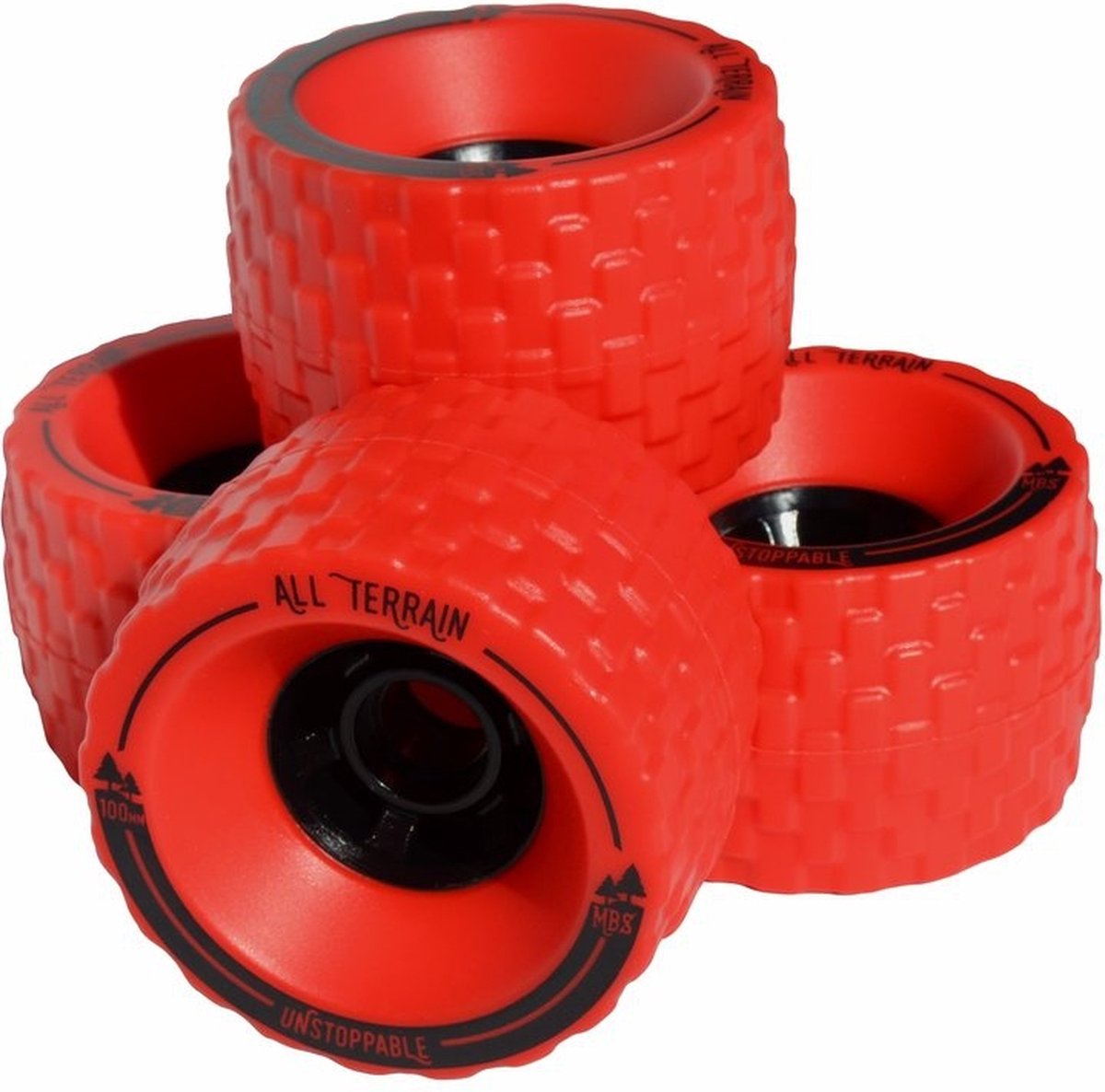 MBS all terrain wheels 100mm rood