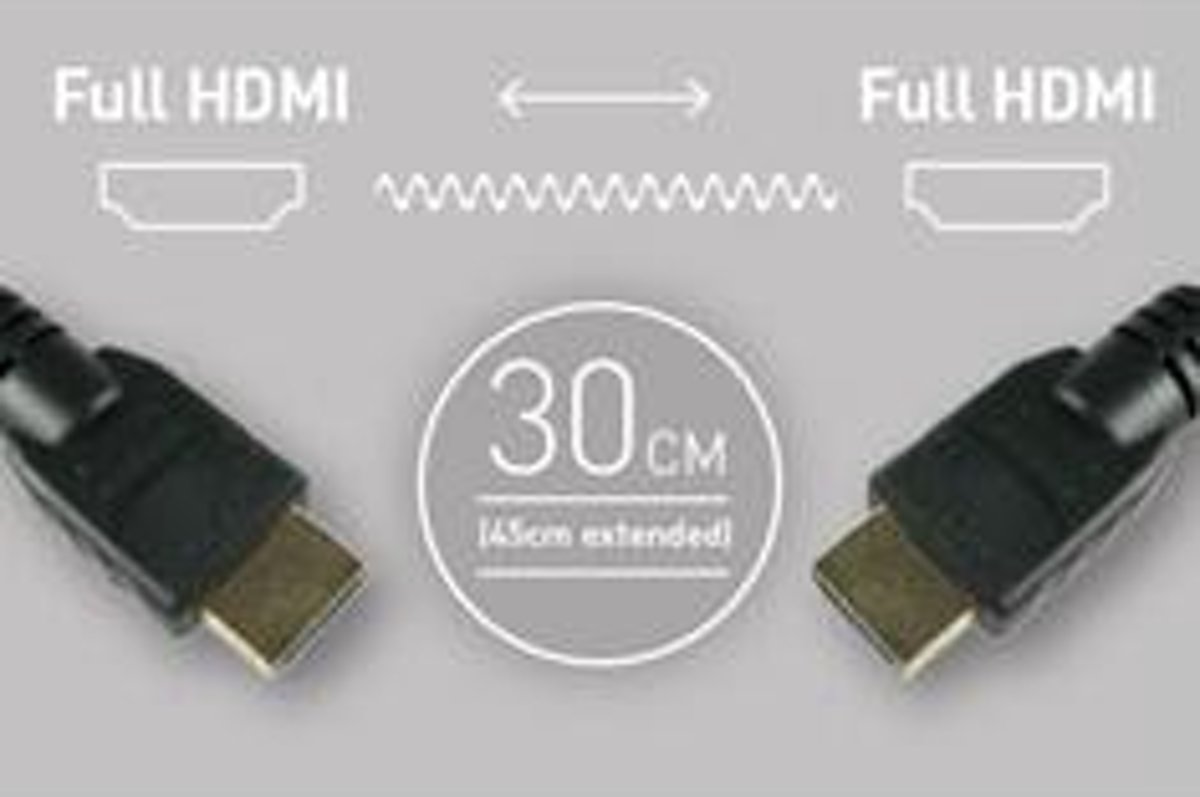 Atomos Coiled Full HDMI to Full HDMI (30-45cm)