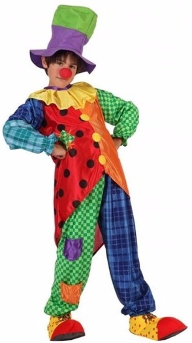 Clown Stitches kostuum / outfit voor jongens - verkleedpak - 116 (5-6 jaar)