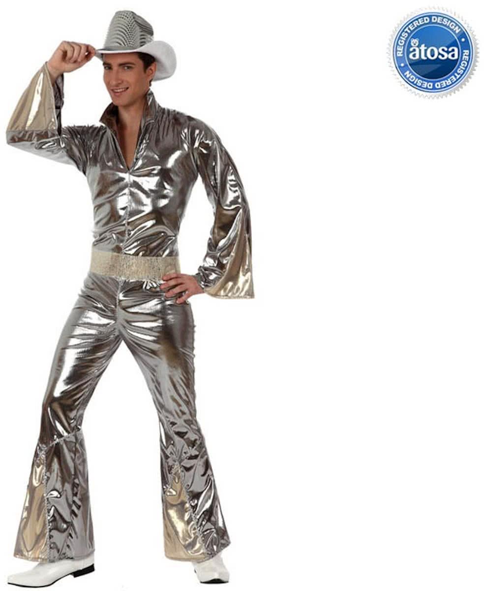 Disco man zilver maat M-L - Maat M-L