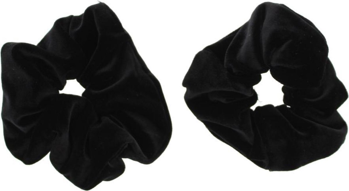 Attitude Holland Haar scrunchie Luxury velvet Zwart