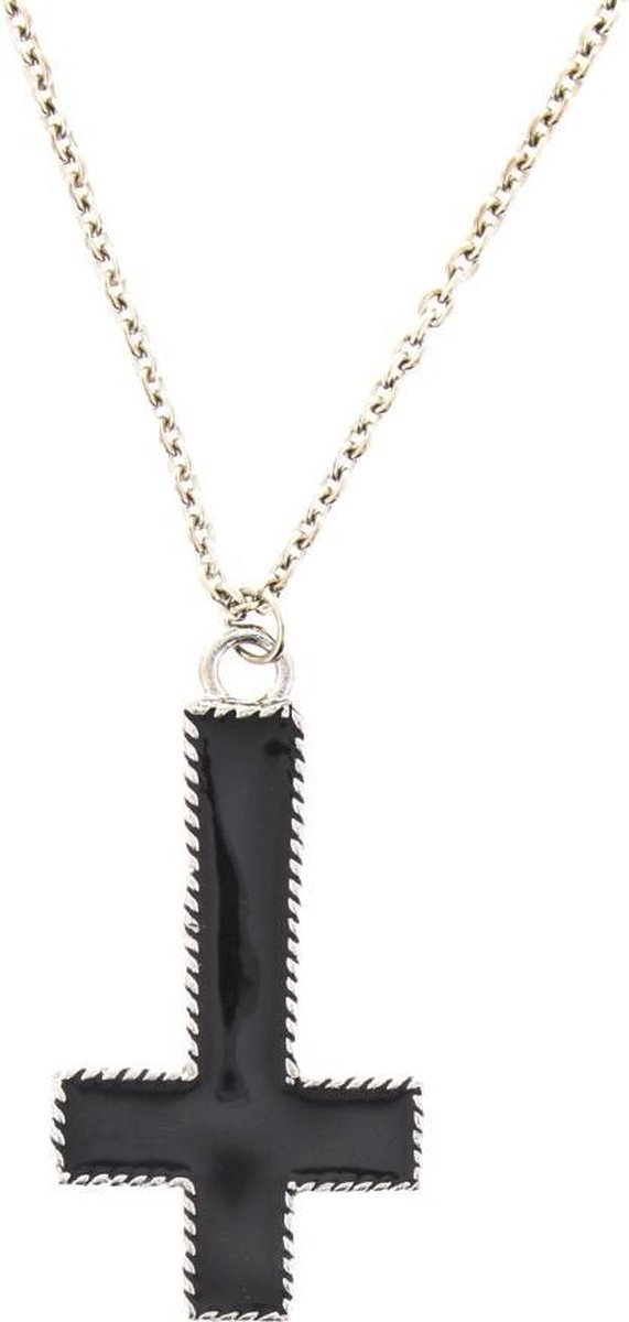 Attitude Holland Ketting Upside down Black cross Zwart