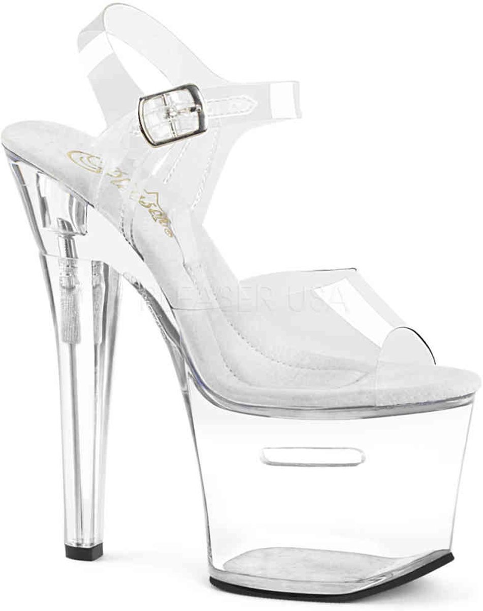 SKY-309GPT (EU 38 = US 8) 7 Heel, 2 3/4 Tinted Platform Ankle Strap Sandal