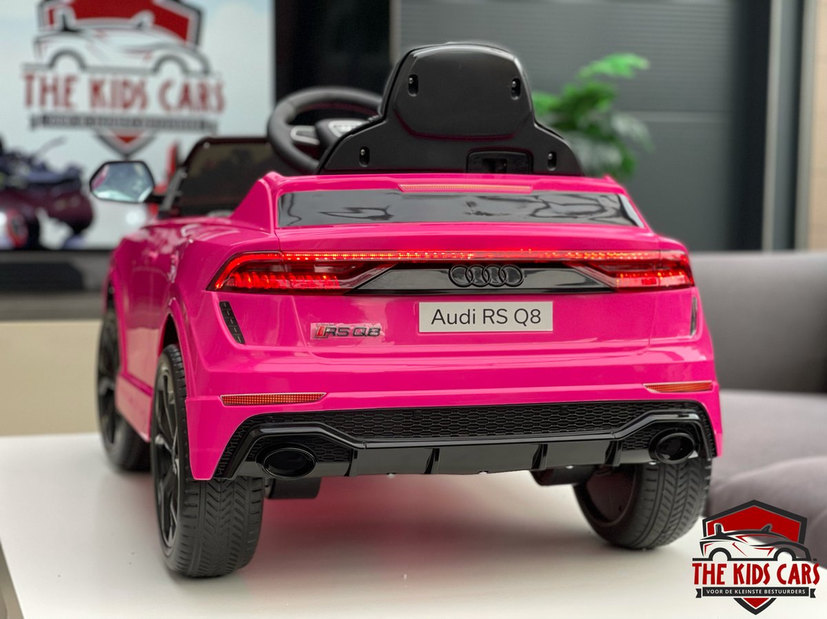 Audi RSQ8 Roze - Elektrische Kinderauto - 12V Met Afstandsbediening - MP3 input - AUX - LED lampen - bluetooth