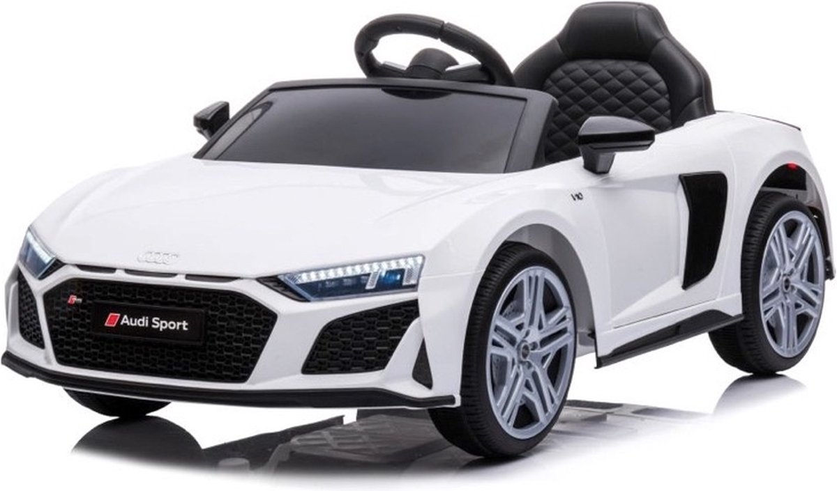   R8 Sport Elektrische Kinderauto - 12V Accu Auto - Wit - Tot 6 km/u