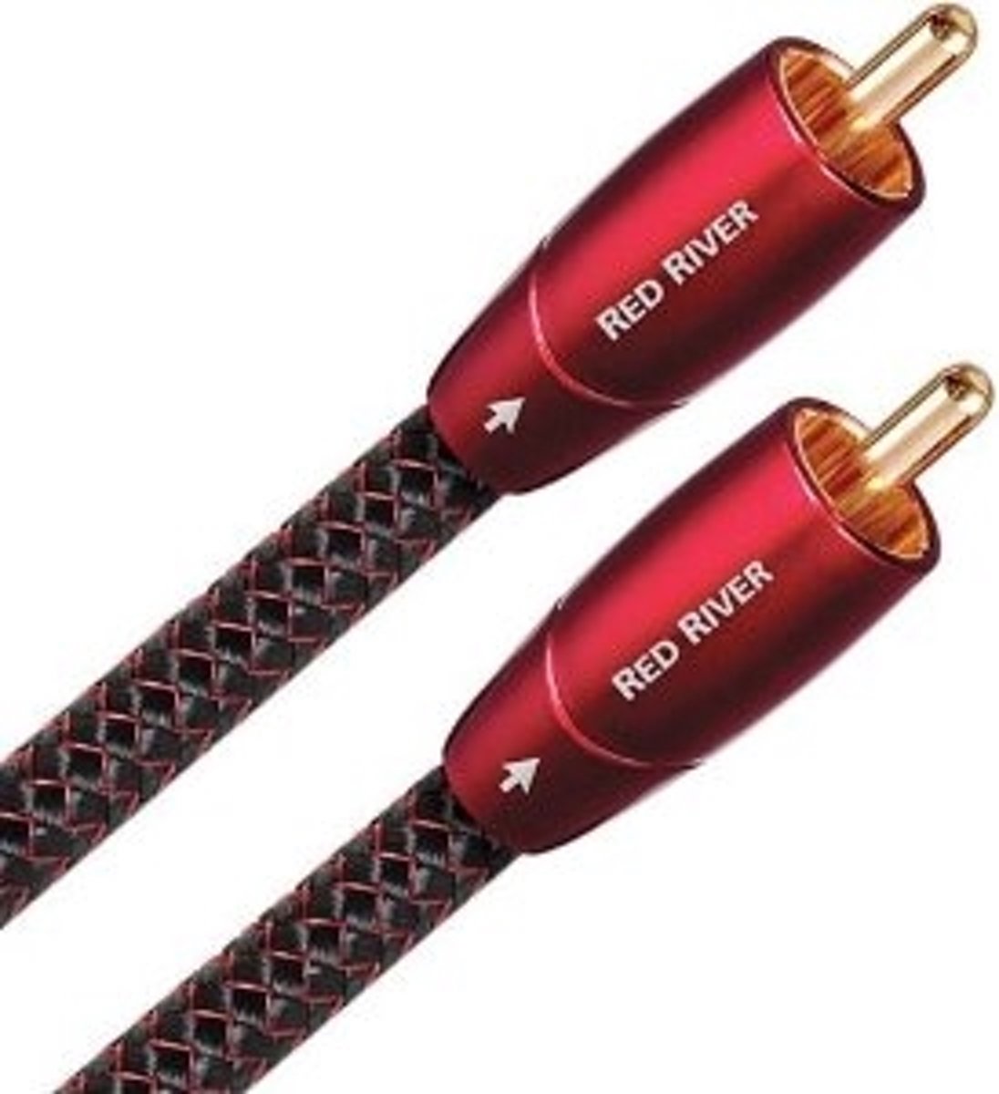 AudioQuest 0.5m Red River RCA audio kabel 0,5 m Zwart