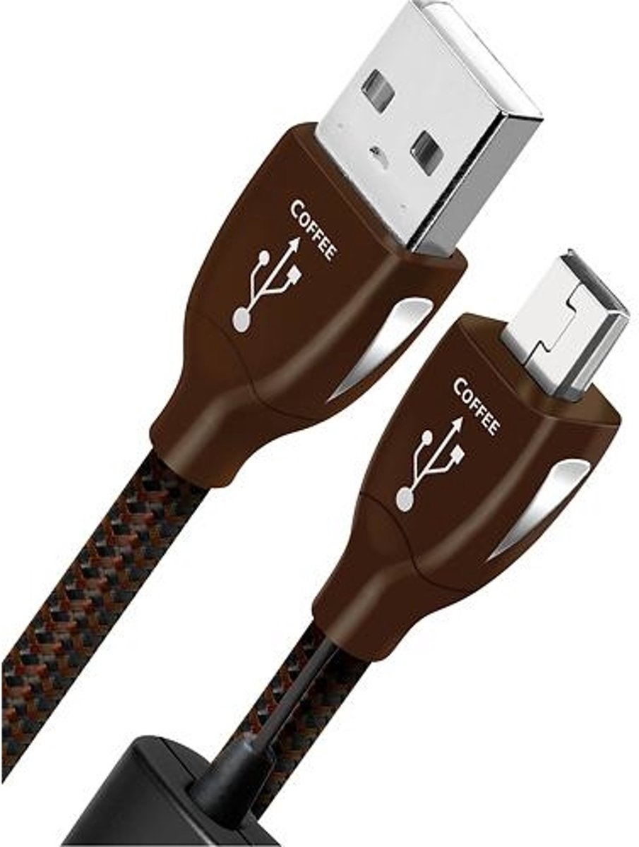 AudioQuest 0.75m Coffee Mini-USB 0.75m USB A Mini-USB B Mannelijk Mannelijk Zwart USB-kabel