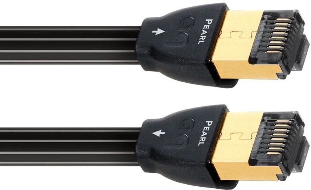 AudioQuest 0.75m RJ/E Pearl 0.75m Cat7 Zwart netwerkkabel