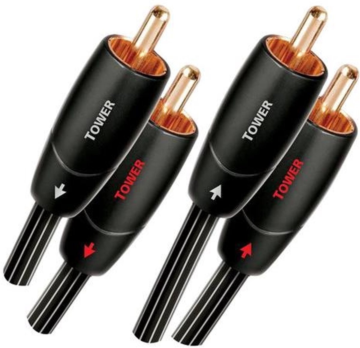 AudioQuest 12m Tower RCA 12m 2 x RCA 2 x RCA Zwart audio kabel