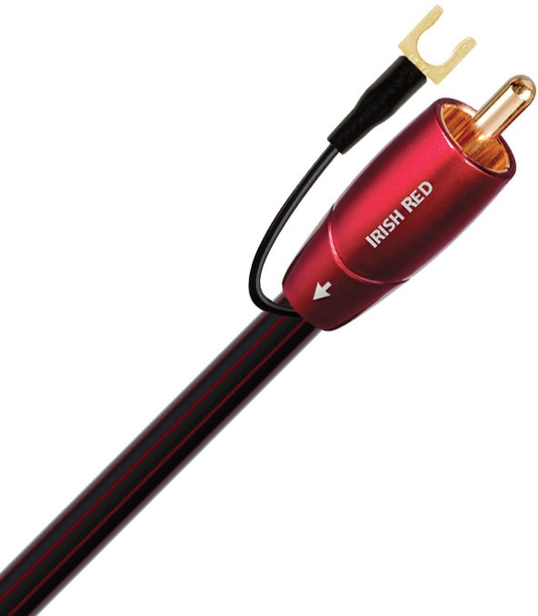 AudioQuest 16m Irish Red RCA 16m RCA RCA Zwart audio kabel