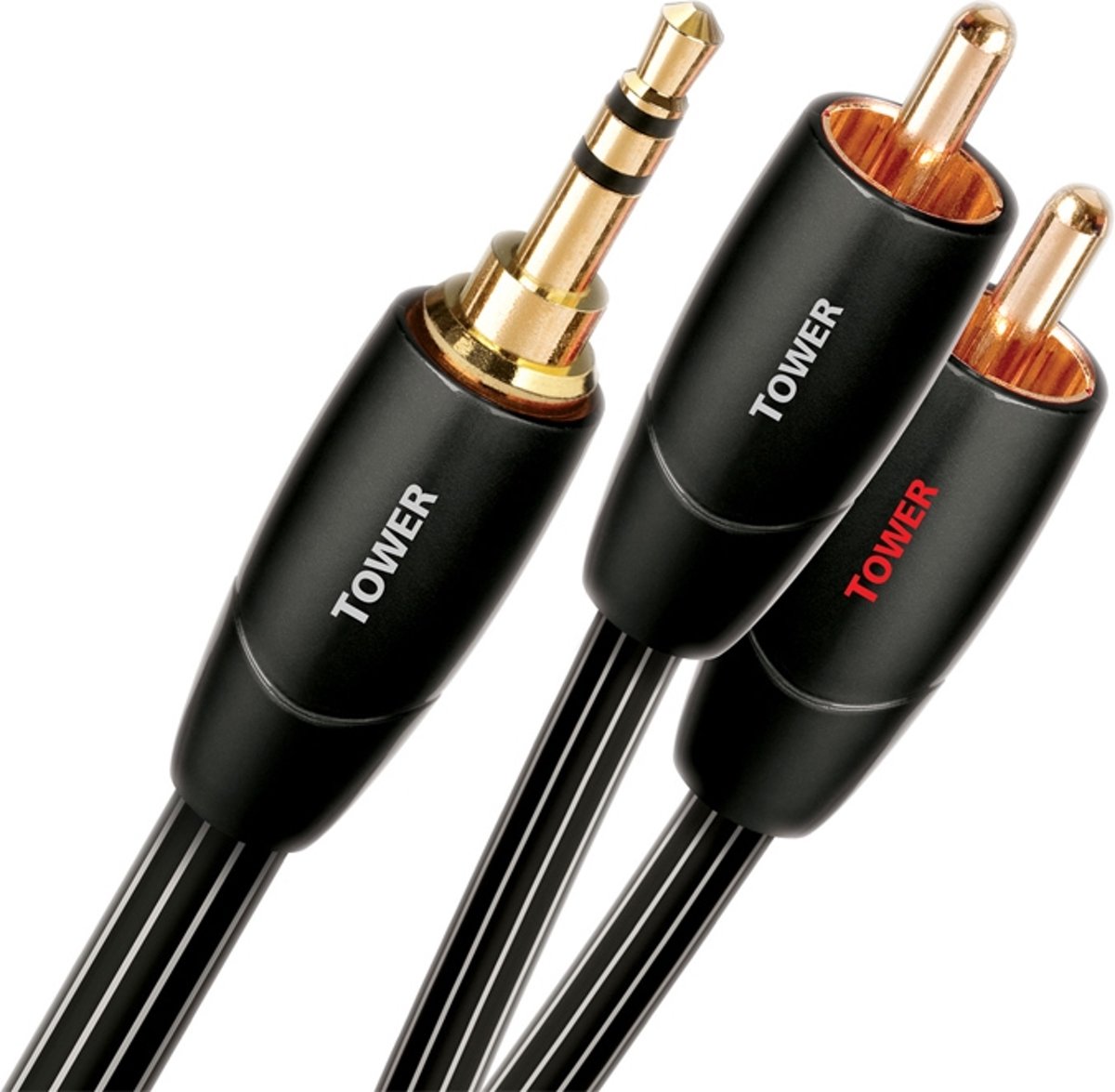 AudioQuest 16m Tower 3.5mm - 2xRCA 16m 3.5mm 2 x RCA Zwart audio kabel