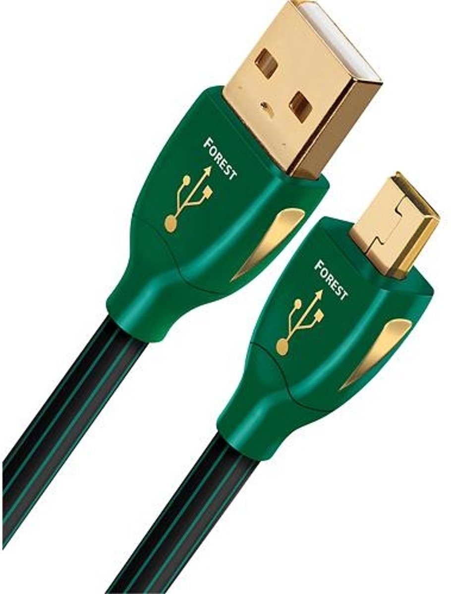 AudioQuest 5m Forest Mini-USB 5m USB A Mini-USB B Mannelijk Mannelijk Zwart USB-kabel