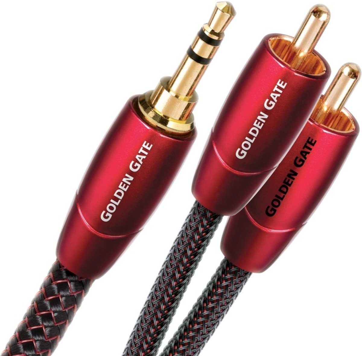 AudioQuest Golden Gate 3.5mm - 2xRCA 2m (mini jack naar tulp verloopkabel)