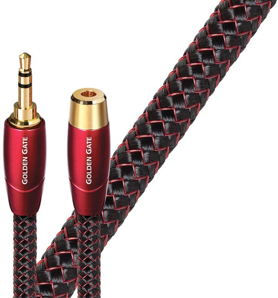 AudioQuest Golden Gate 3.5mm male- 3.5mm female 2m - (hoofdtelefoonkabel)