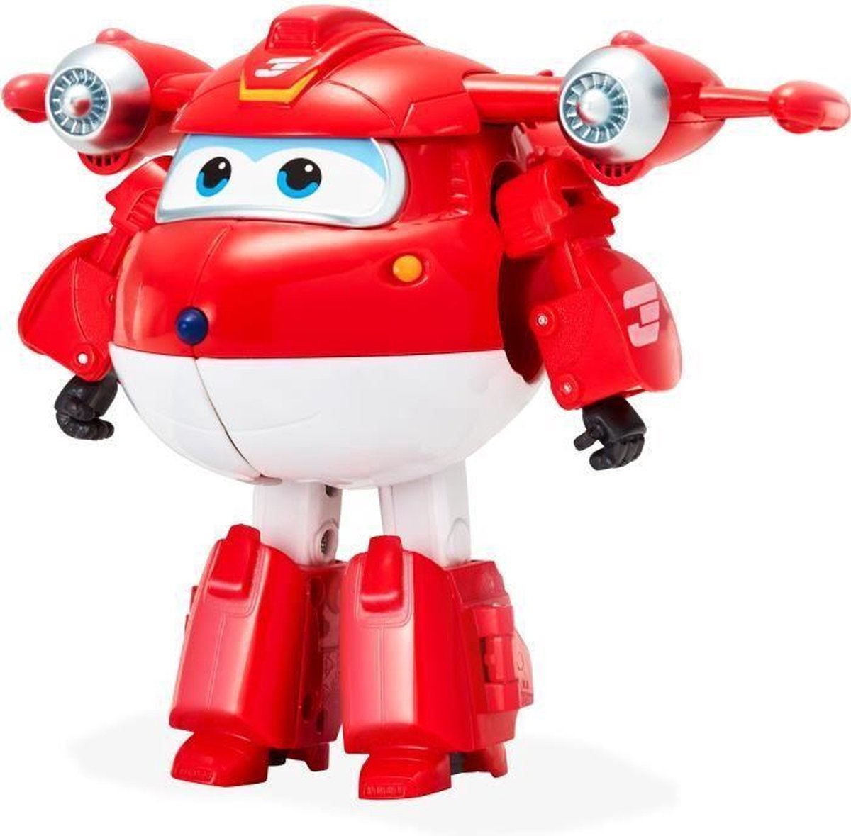 Figuur Super Wings Transforming JETT SUPERCHARGE 12 cm - Transformable & Jointed - EU740283