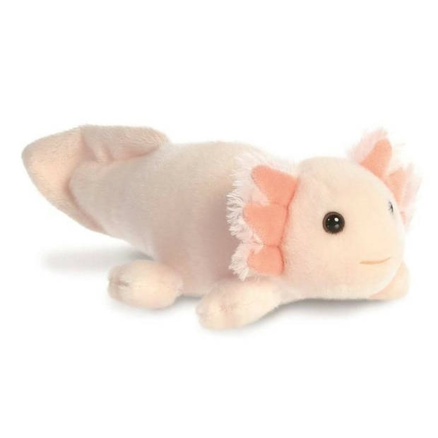   Eco Nation Pluche knuffeldier Axolotl - roze - 20 cm - Waterdieren thema - Knuffeldier