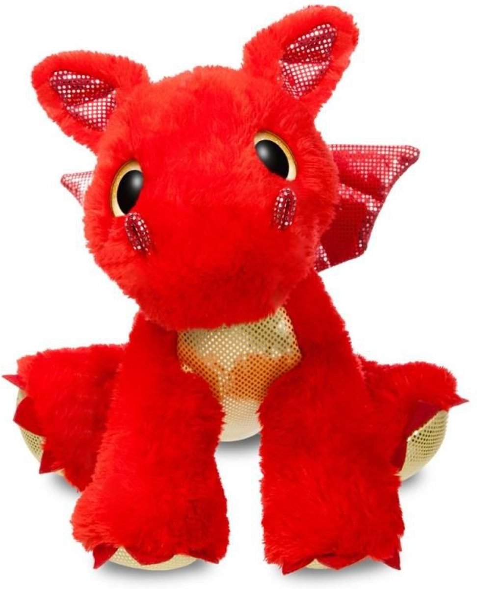 Aurora Knuffel Sparkle Tales Sizzle Draak Rood 30,5 Cm