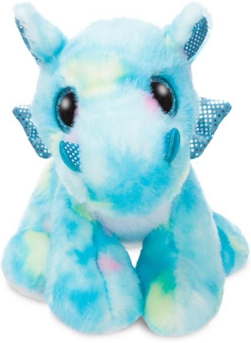 Aurora Knuffel Sparkle Tales Storm Draak Blauw 18 Cm