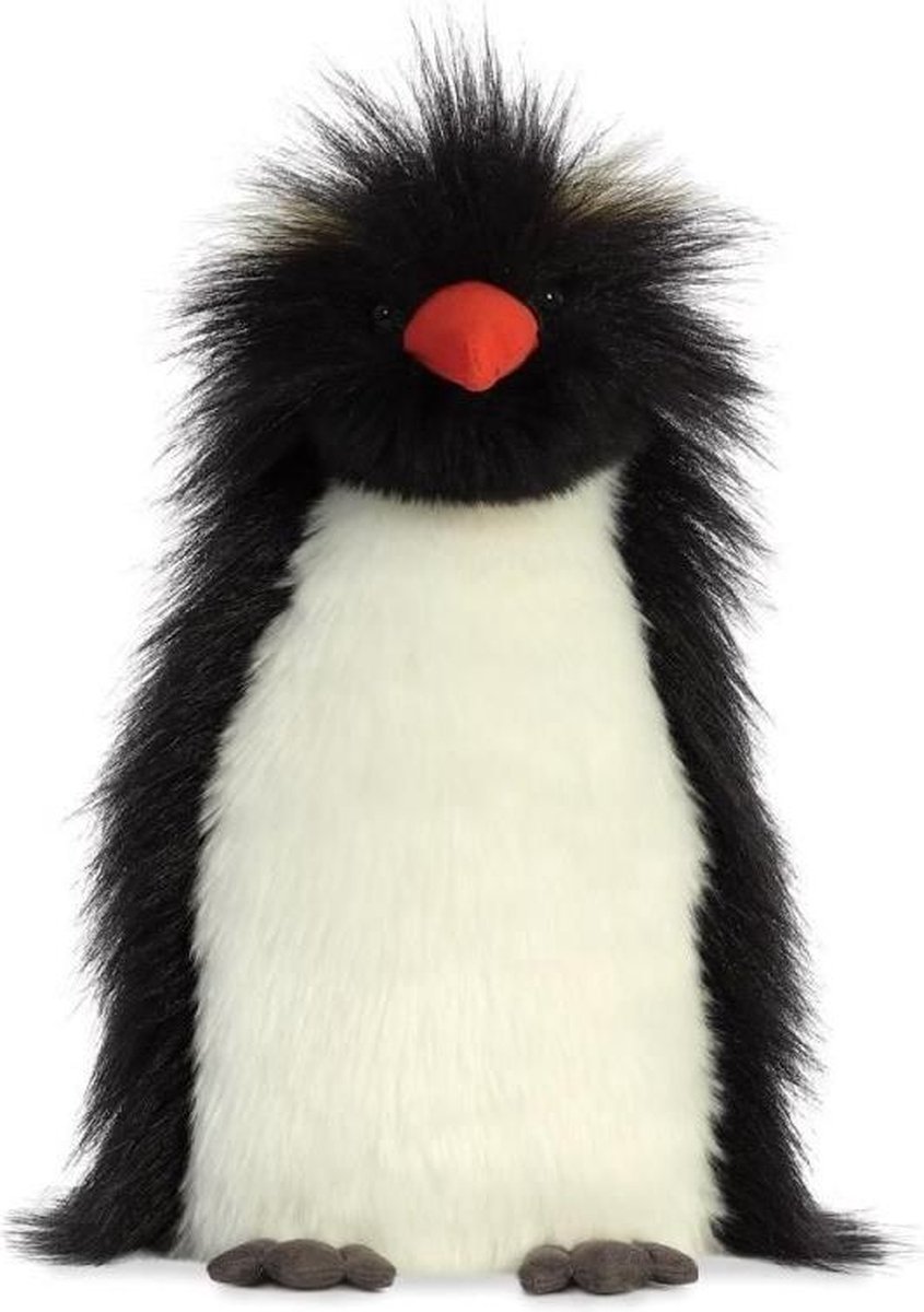 Aurora Pinguïnknuffel Theo Rock Hopper 26,5 Cm Pluche Wit/zwart