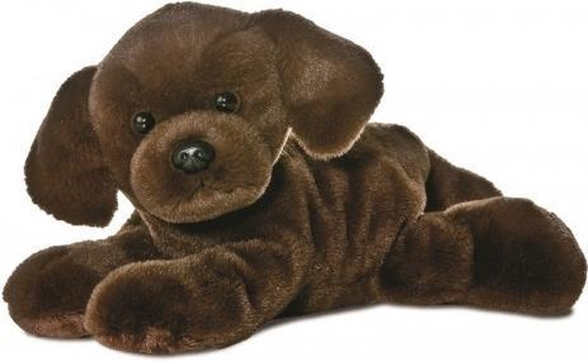 Knuffel Mini Flopsie Lil Labrador bruin 20.5 cm