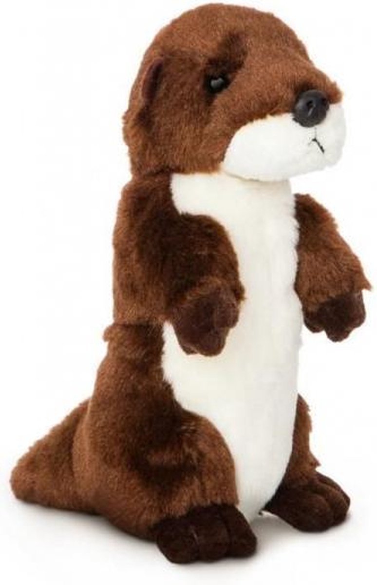 knuffel otter 20,5 cm bruin