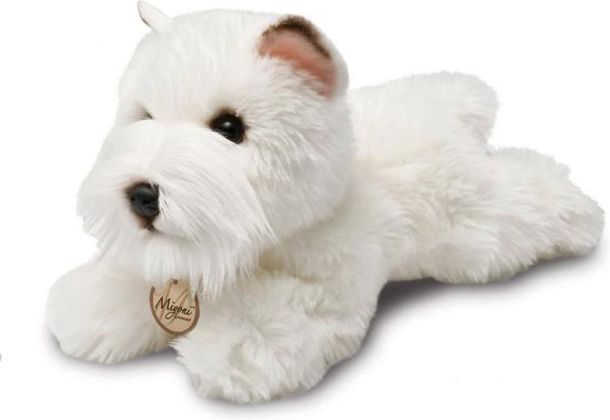 knuffelhond West Highland Terri√´r junior 20 cm pluche wit