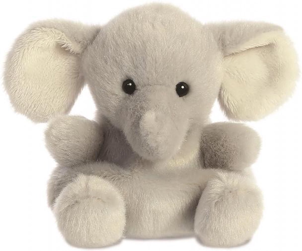 knuffelolifant Palm Pals junior 13 cm pluche grijs