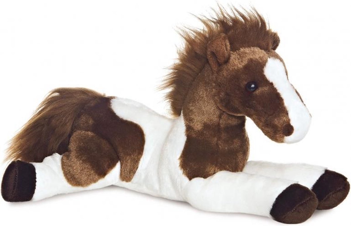 knuffelpaard Tola Flopsie 30,5 cm bruin/wit