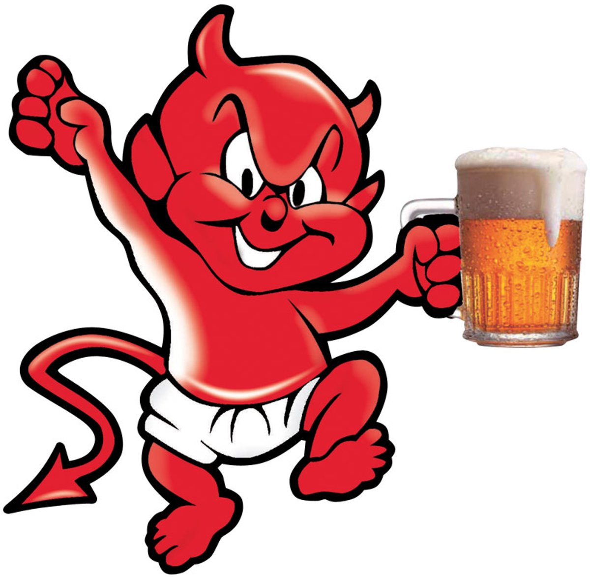 AutoStyle Sticker Devil With Beer - 10,5x10,5cm