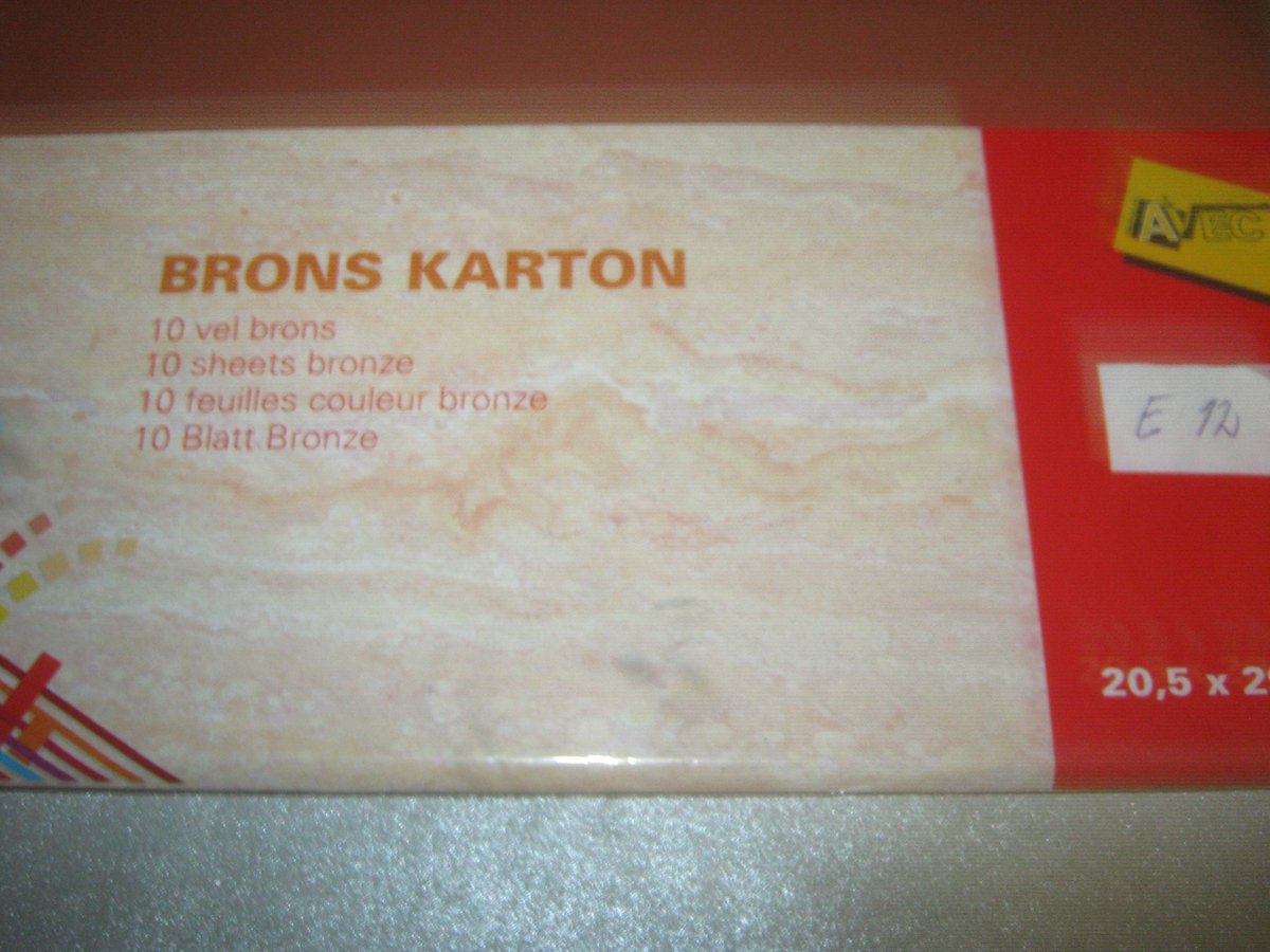   10 stuks vel brons karton 20.5x29.5cm