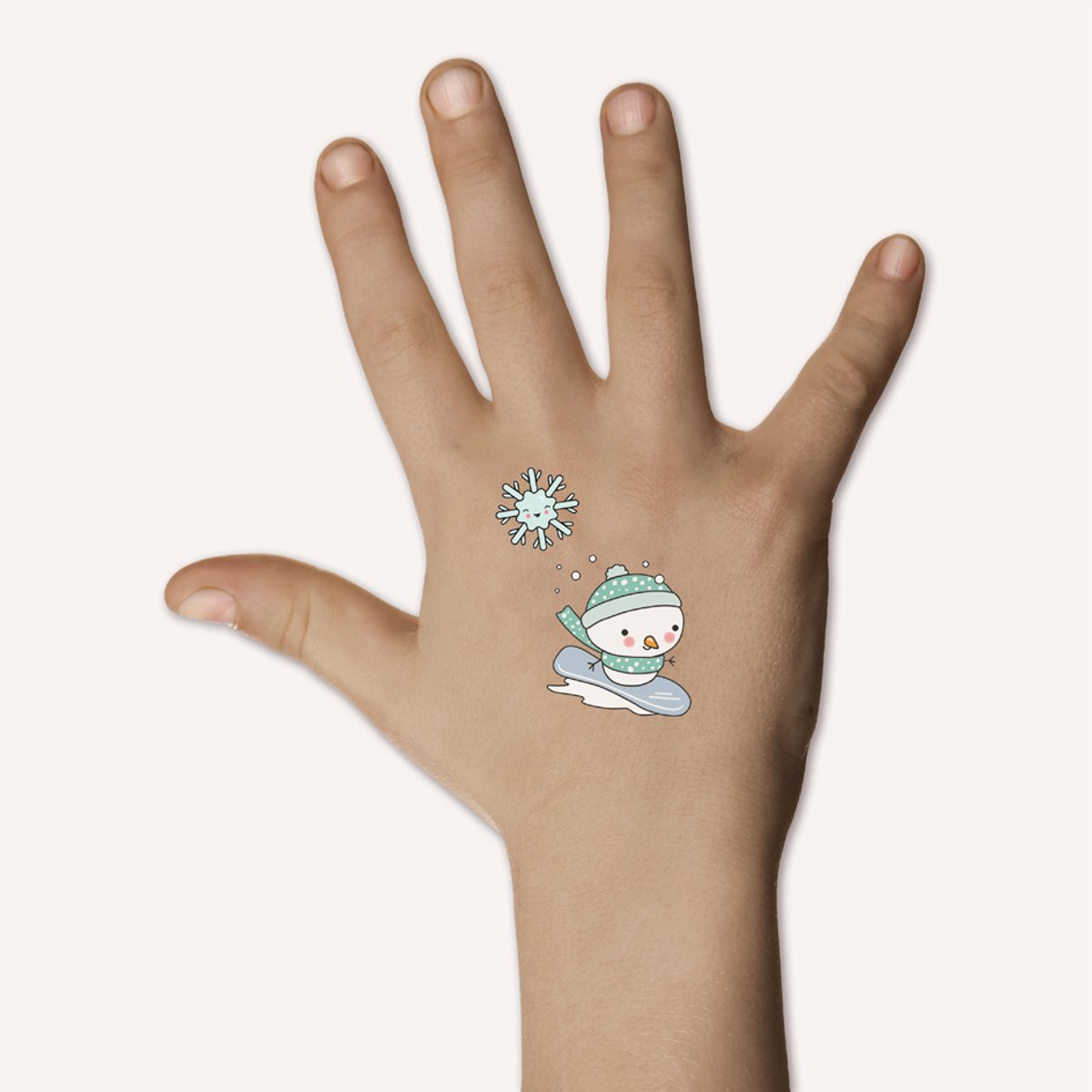 Kindertatoeages Sneeuwpop van ZDesign