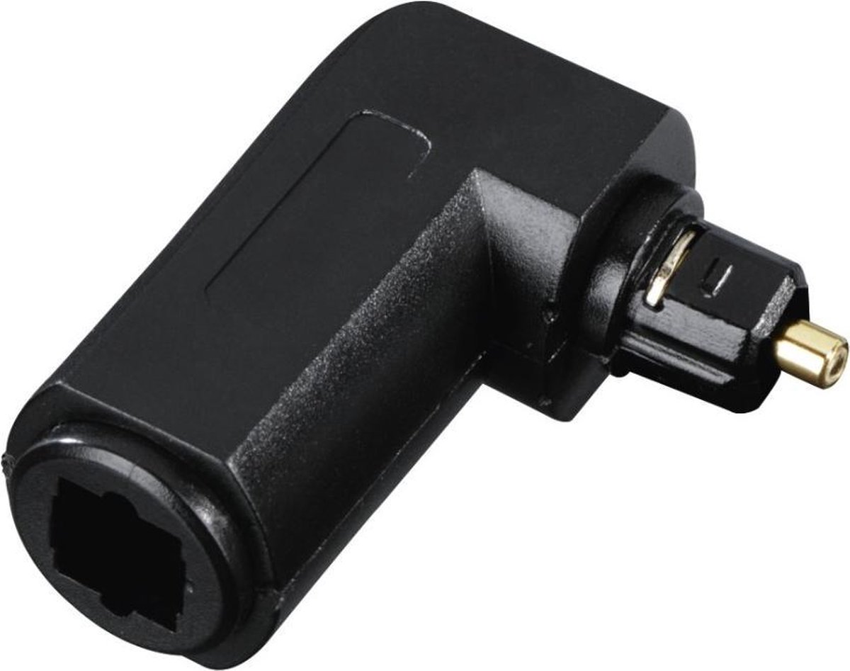 Avinity ODT-adapter Toslink-stekker - Toslink-koppeling Verguld 90° Flex