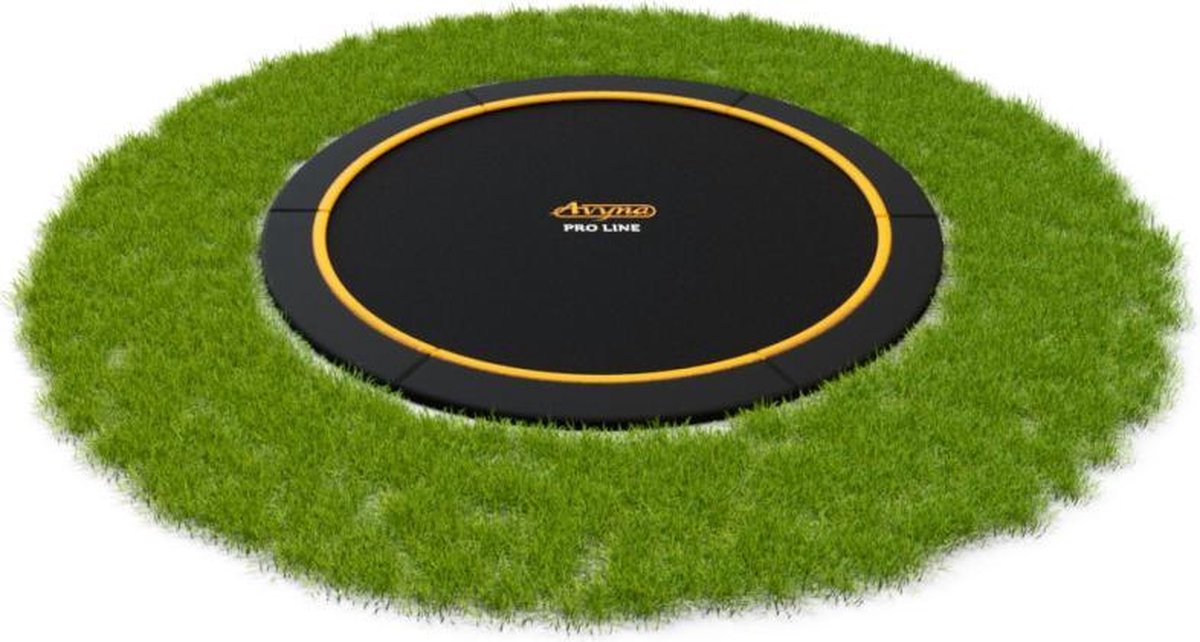   Flatlevel Trampoline 245 cm (8ft) Zwart - Black Edition