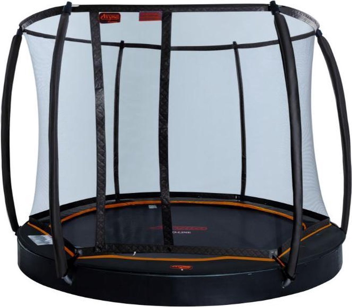   Flatlevel Trampoline met veiligheidsnet 305 cm (10ft) Zwart - Black Edition