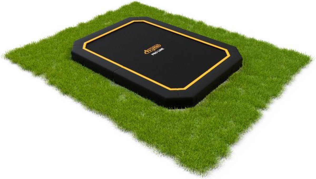   Inground Trampoline 340 x 240 cm (234) zwart - Black Edition