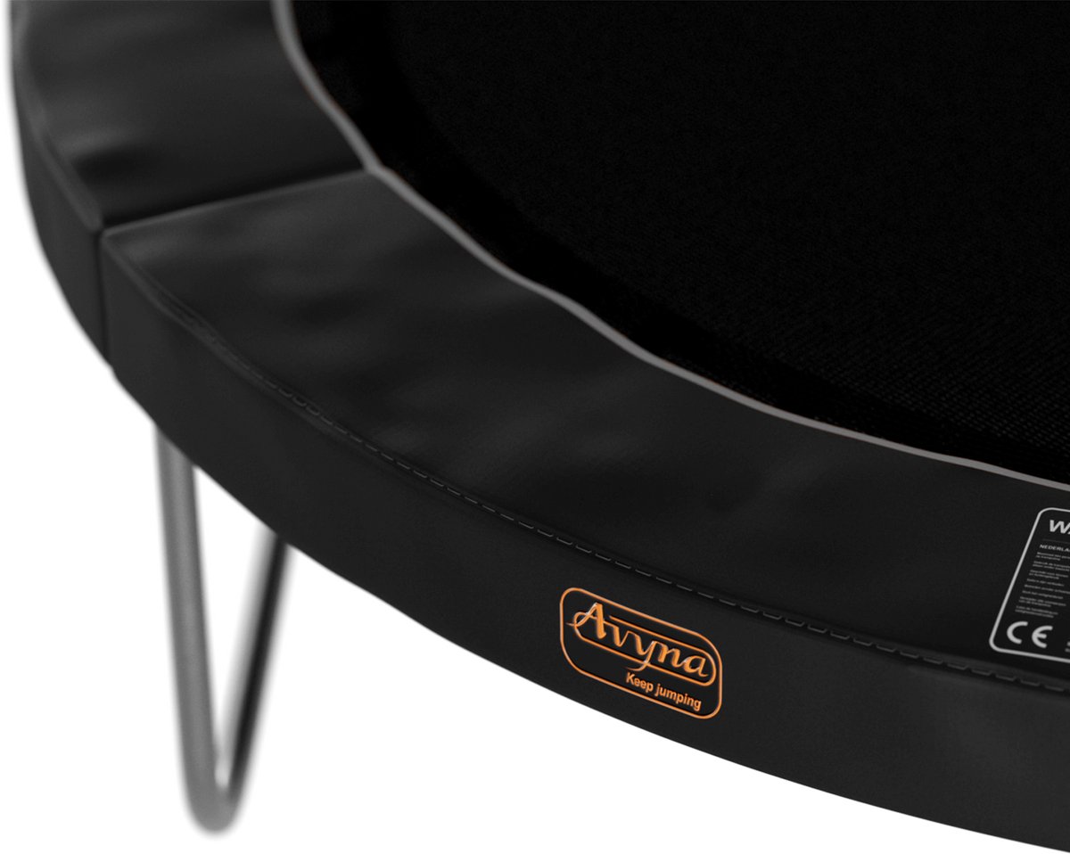   Opbouw Trampoline Rand Ø305 cm – Zwart – Rond – Origineel Randkussen voor Opbouw Trampoline