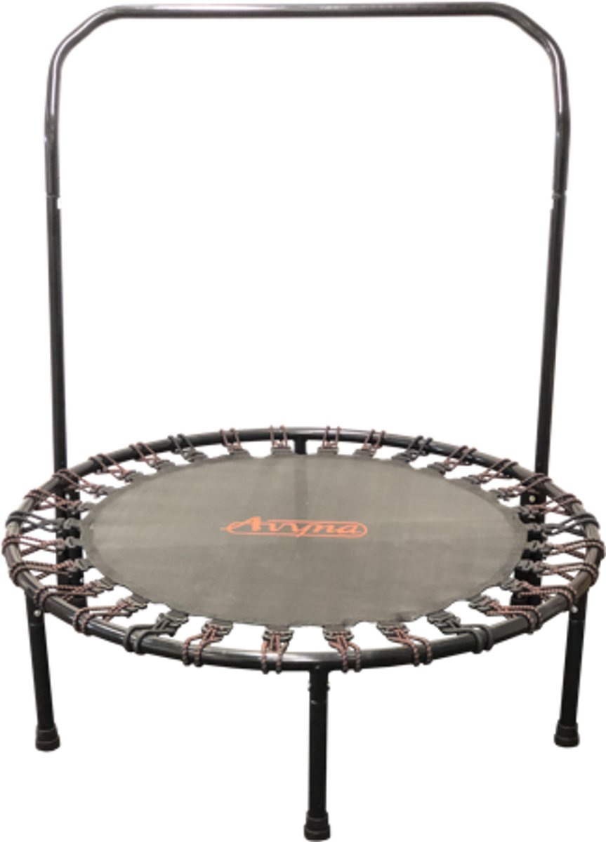 Avyna Pro-Line Fitness trampoline AVYFIT met elastieken en beugel 120 cm Zwart